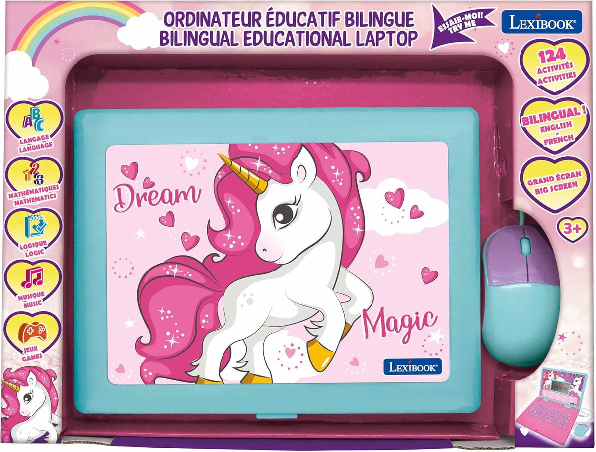 Lexibook Unicorn Bilingual Talking Educational Laptop