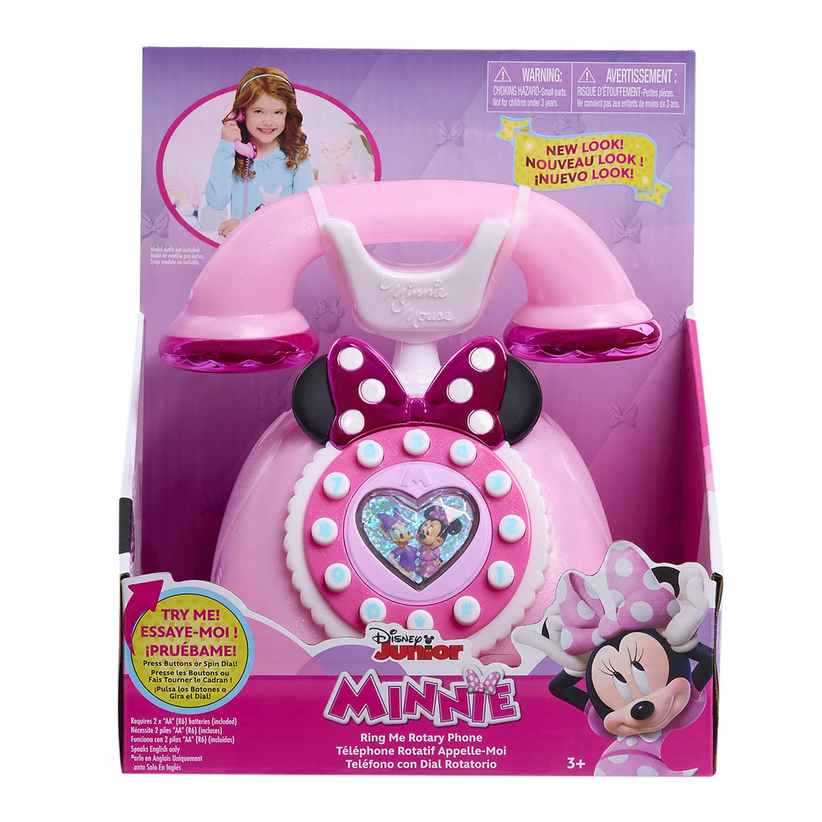 Disney Jr Minnie Mouse Ring Me Rotary Phone