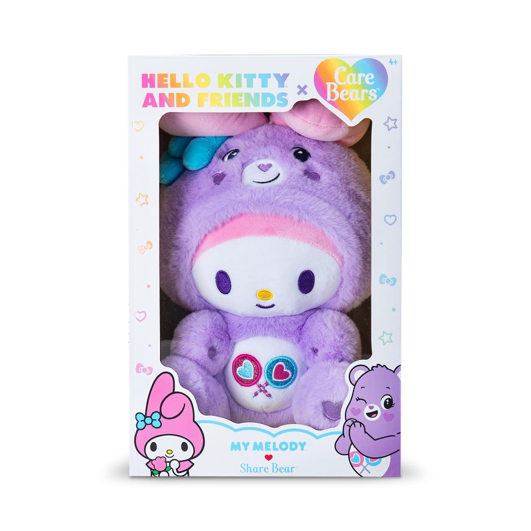 Care Bears x Hello Kitty My Melody as Share Bear Plush 25cm
