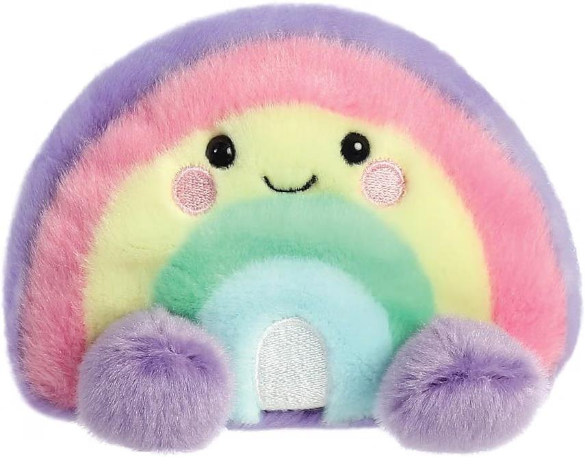 Aurora Palm Pals Vivi Rainbow 5 Inch Plush