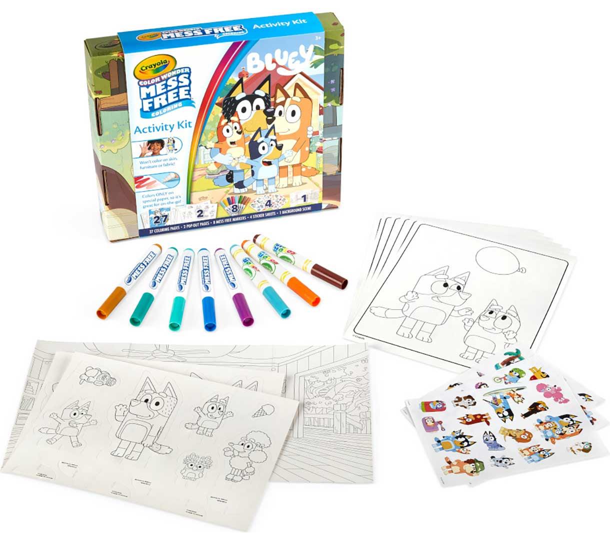 Crayola Colour Wonder Mess Free Activity Kit - Bluey
