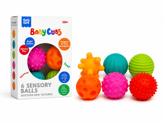 Cubs Club Baby Cubs 6-Pack Sensory Balls