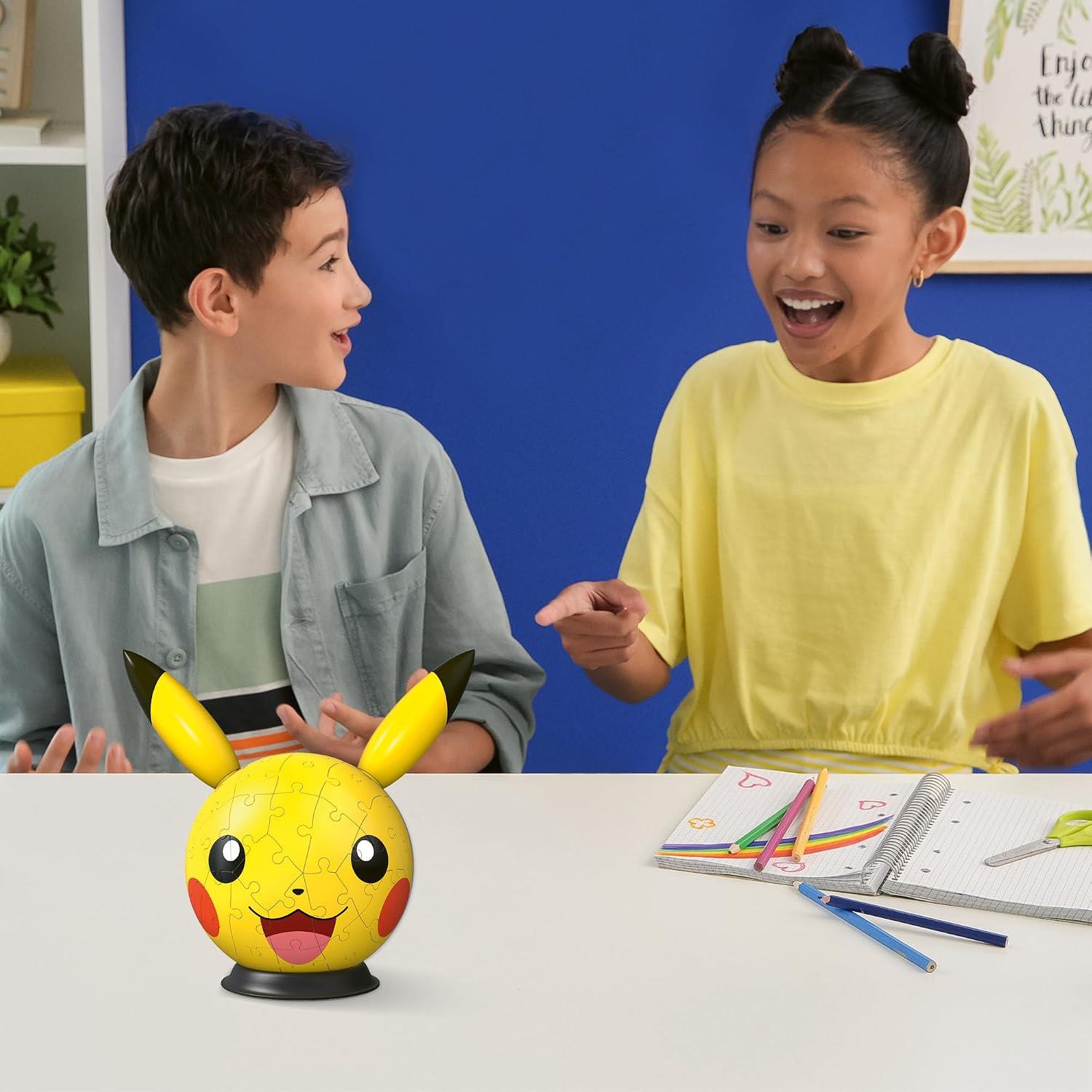 Ravensburger Pokemon 72 Piece with Ears 3D Puzzle Ball - Pikachu