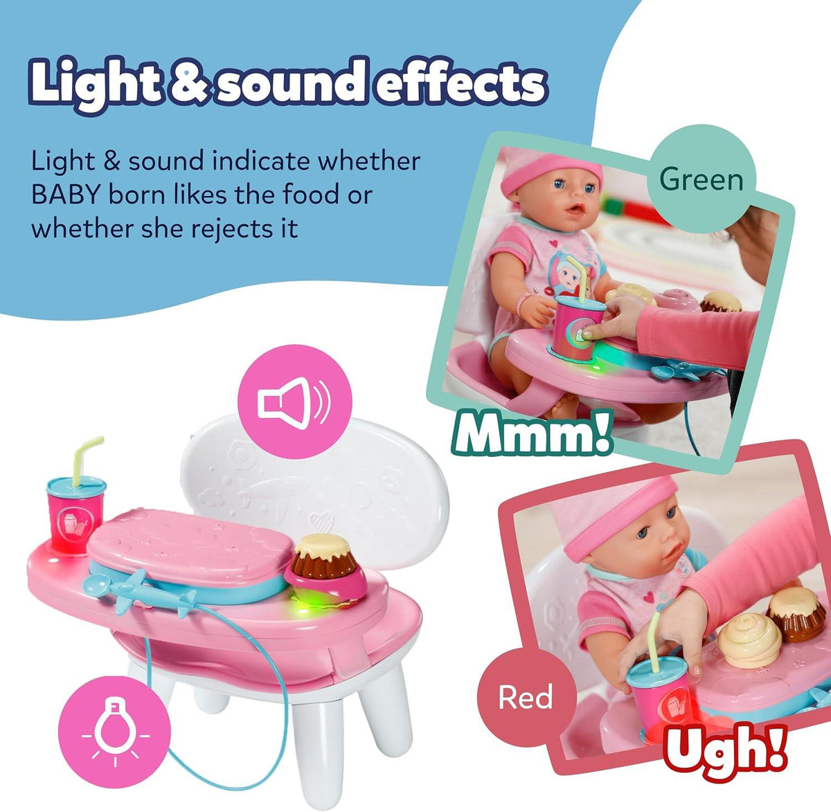 BABY born Lunch Time Table with Lights & Sounds