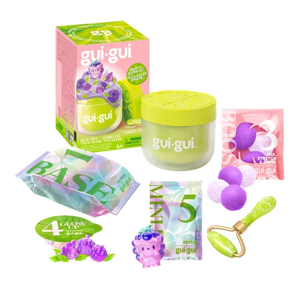 Gui Gui Fruity Glow Single Pack Beautify Your Slime - Clear Slime