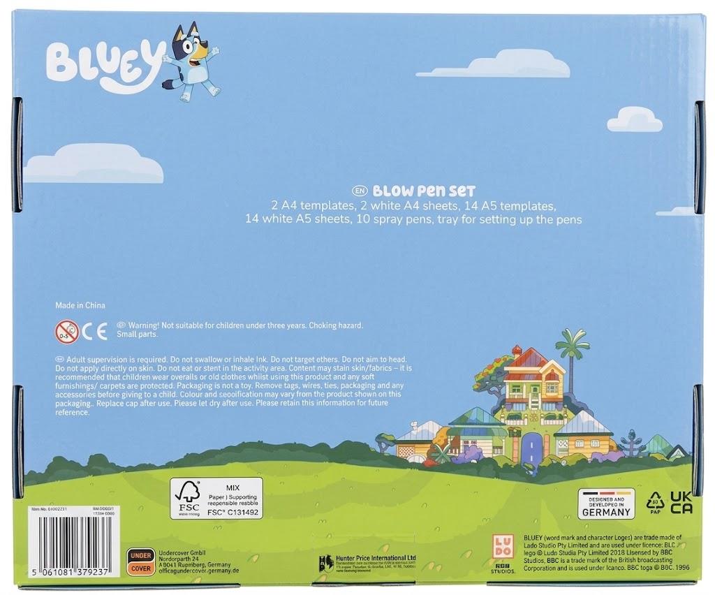 Bluey Blow Spray Pen Set