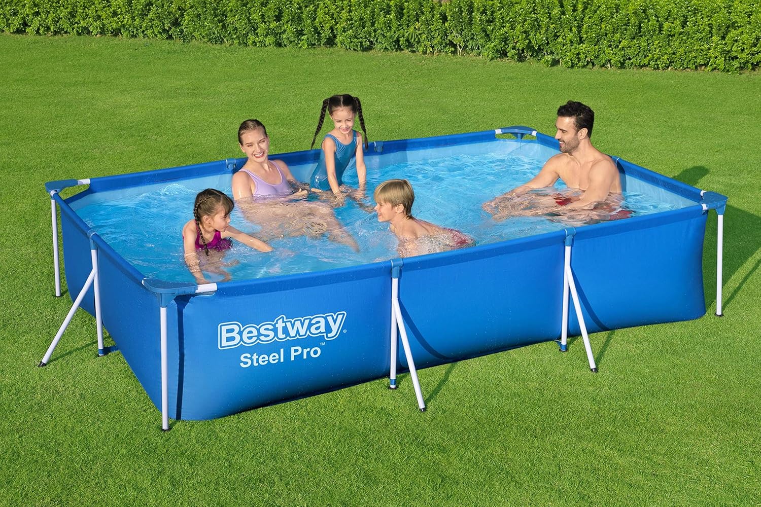 Bestway Steel Pro 9ft x 6ft Rectangular Pool with Filter Pump