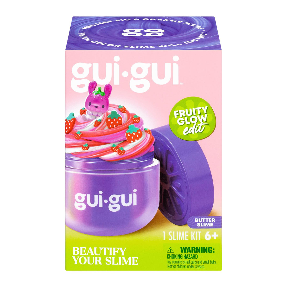 Gui Gui Fruity Glow Single Pack Beautify Your Slime - Butter Slime