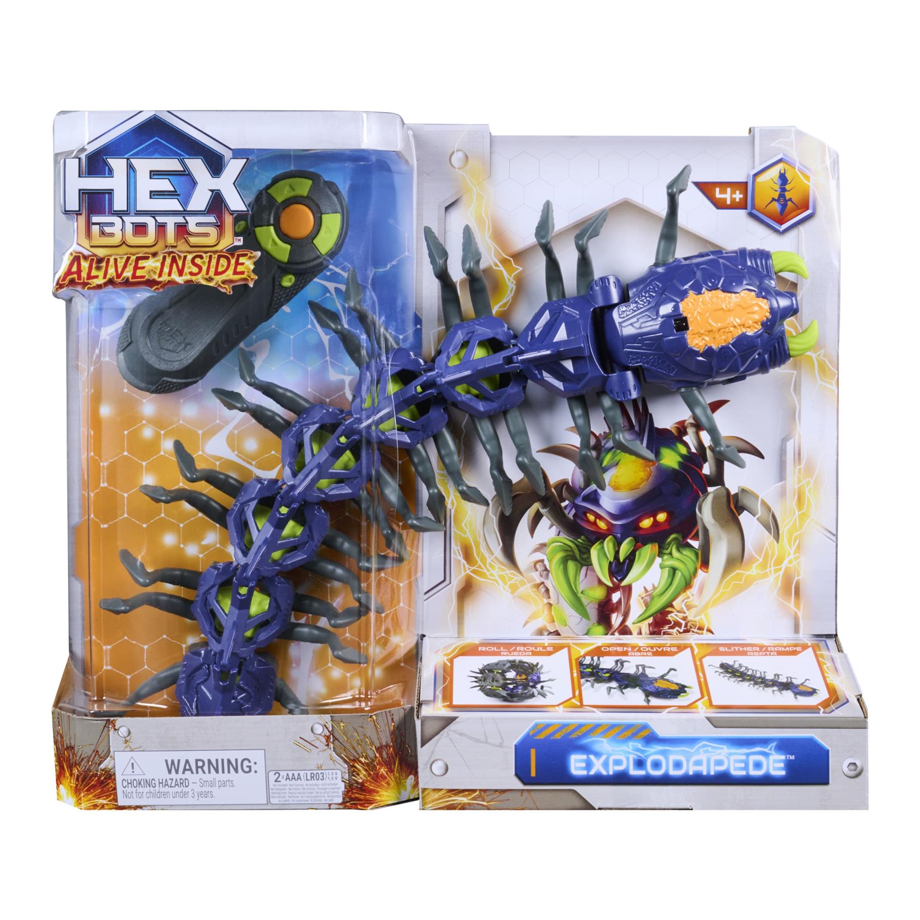 HEX BOTS Explodapede Remote Control Robot Centipede