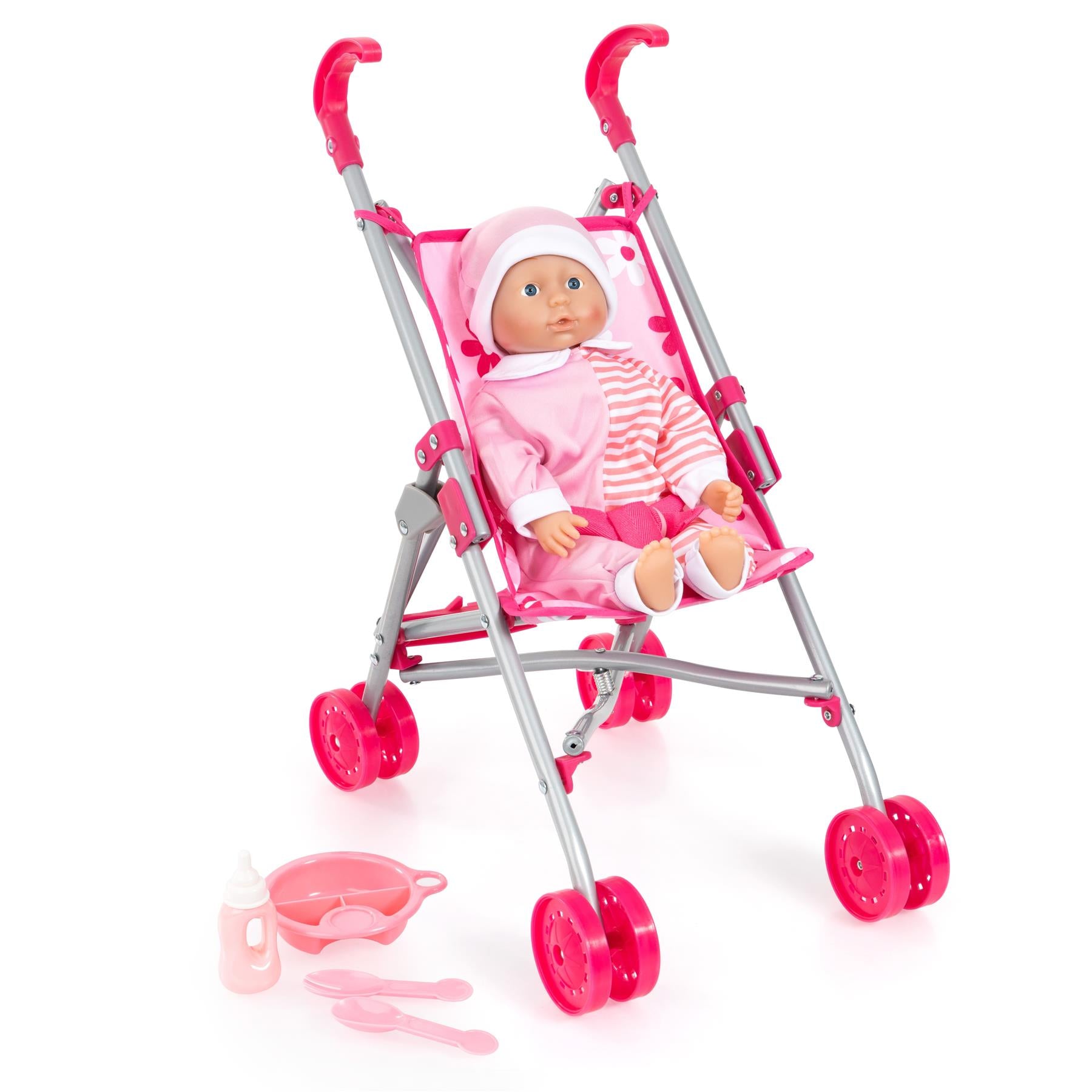 Bayer Dolls Buggy with 36cm Doll & Accessories