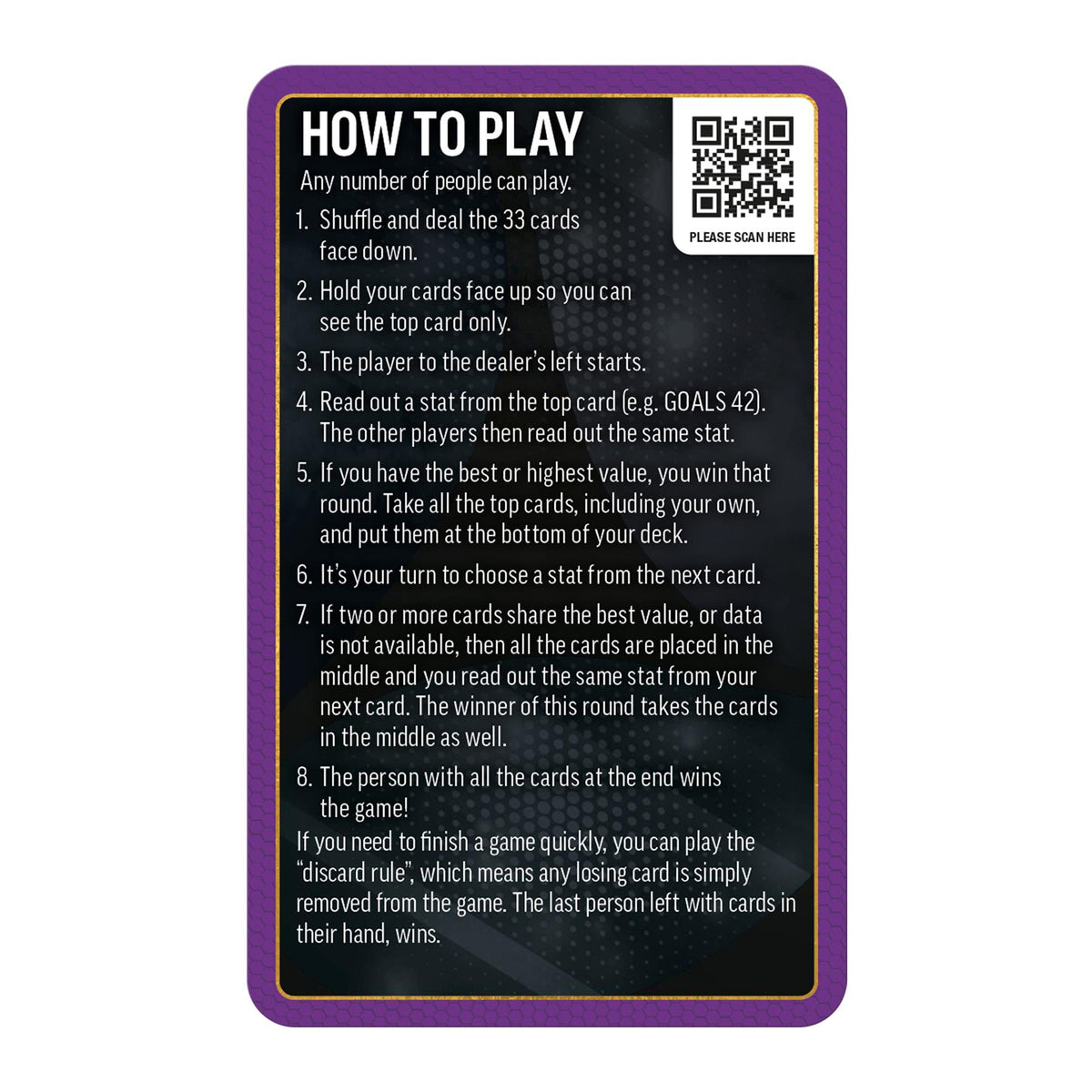 Top Trumps World Football Stars Top 200 Card Game – Chrome Purple Pack