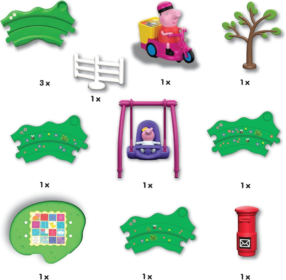Peppa Pig Whizz Around Peppa & Evie Fun in the Park Playset