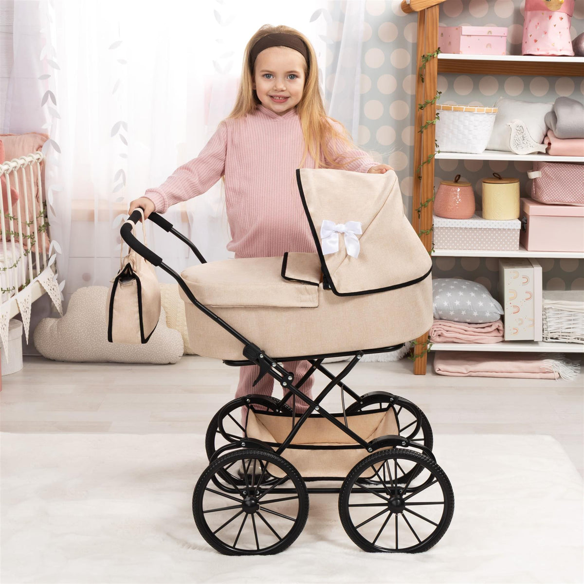 Bayer Doll Pram - Classic Beige