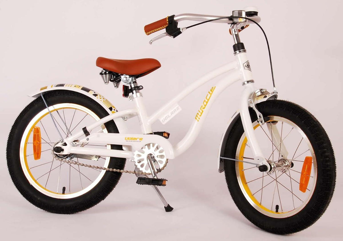 Volare Miracle Cruiser 16-Inch Girl's Bike - White
