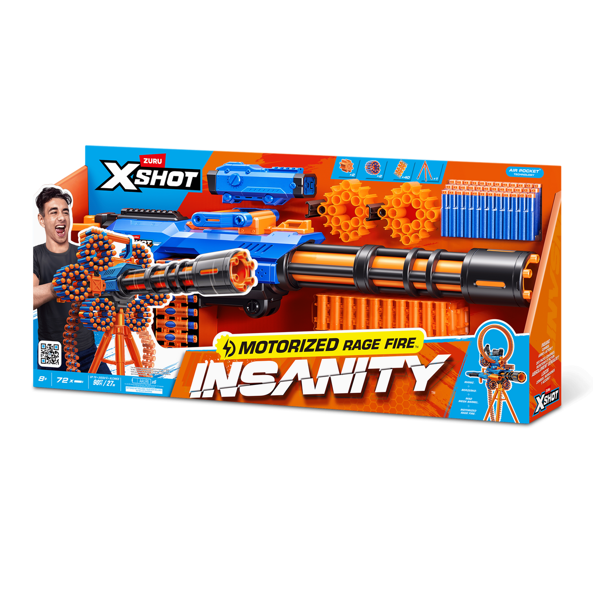 X-Shot Insanity Motorised Rage Fire Blaster