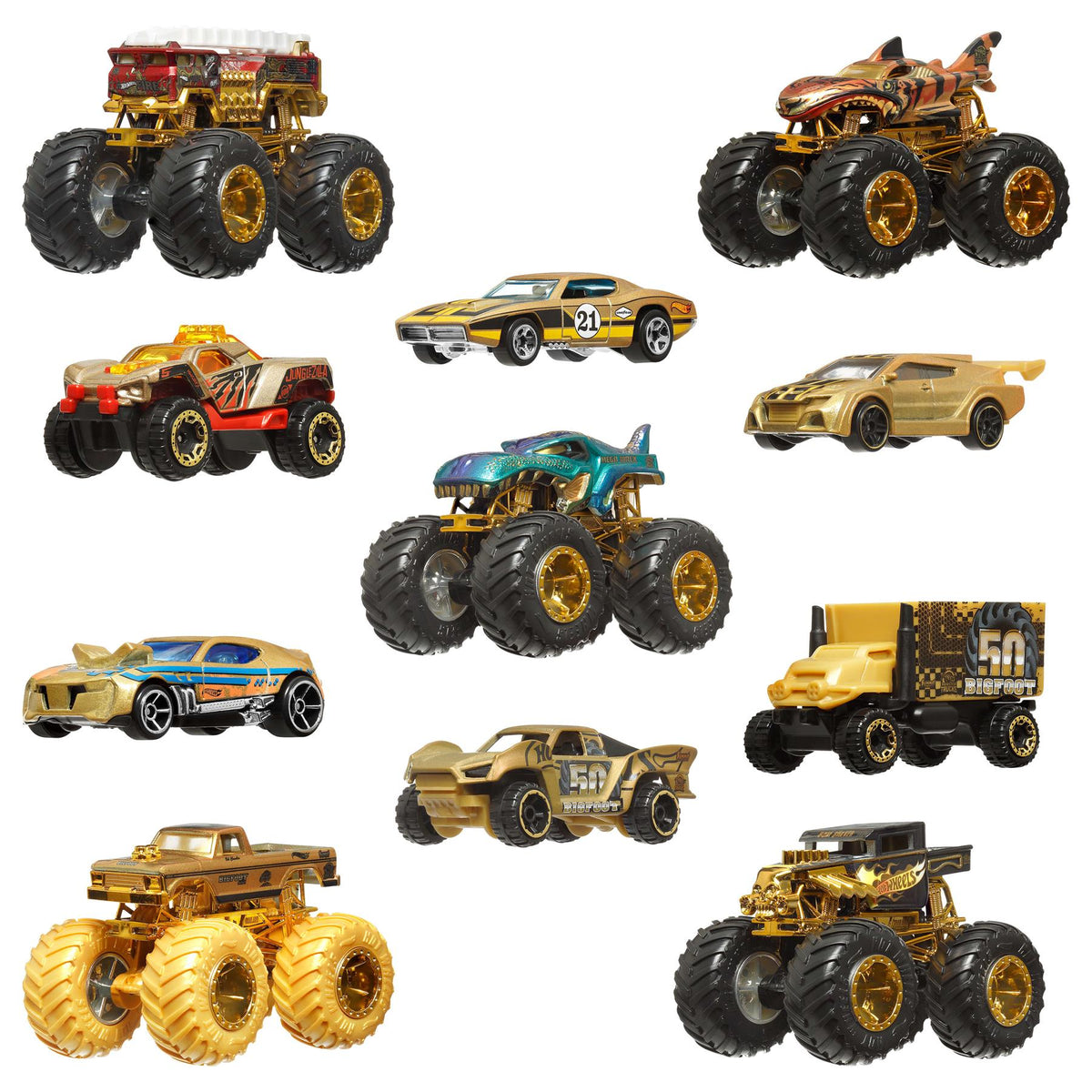 Hot Wheels Monster Trucks Trophy Champions Collection