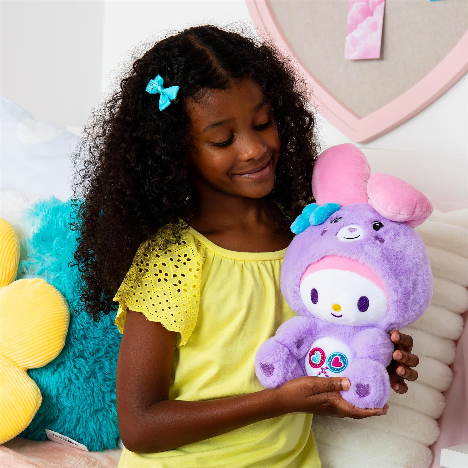 Care Bears x Hello Kitty My Melody as Share Bear Plush 25cm