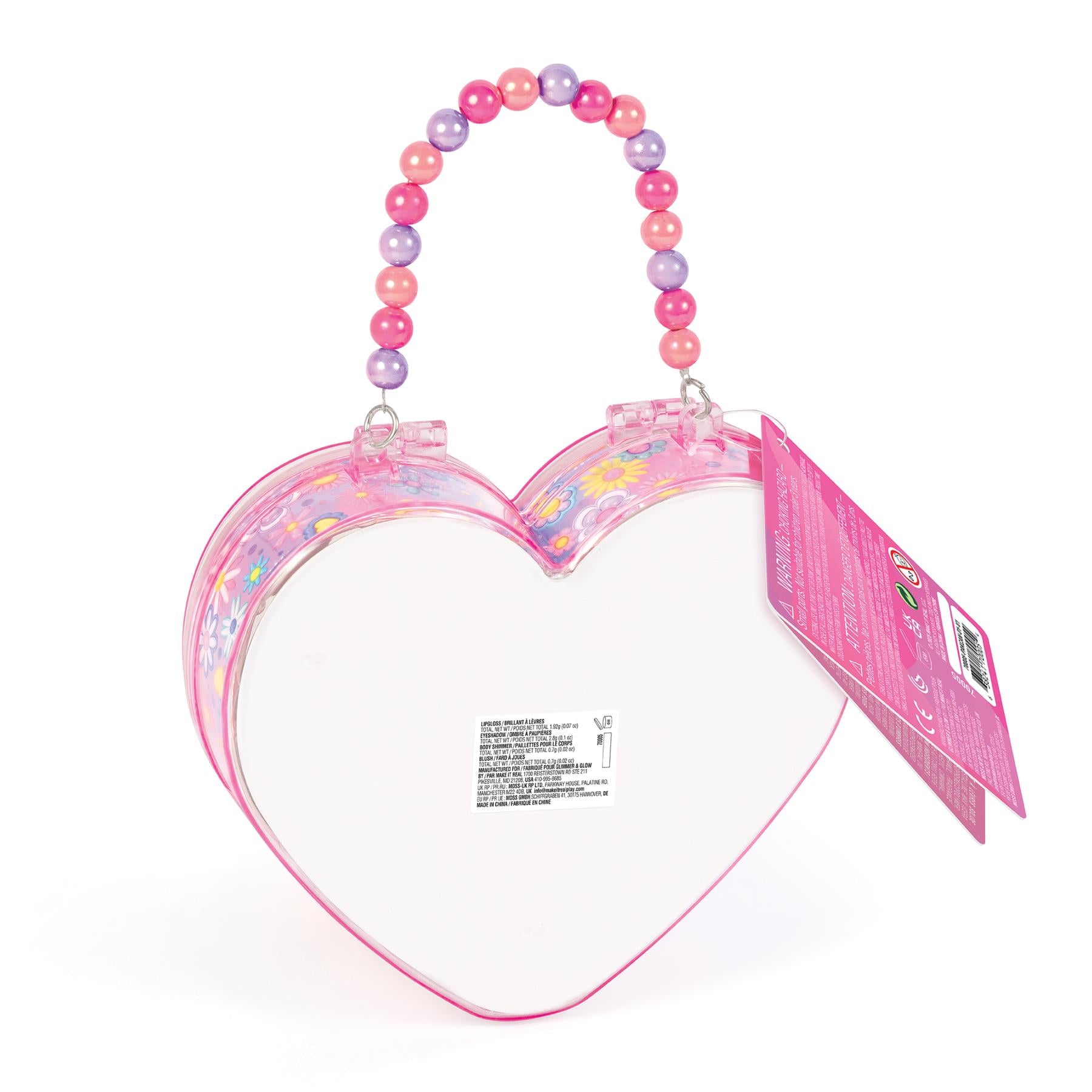 Make It Real Glimmer & Glow Sweetheart Cosmetic Case