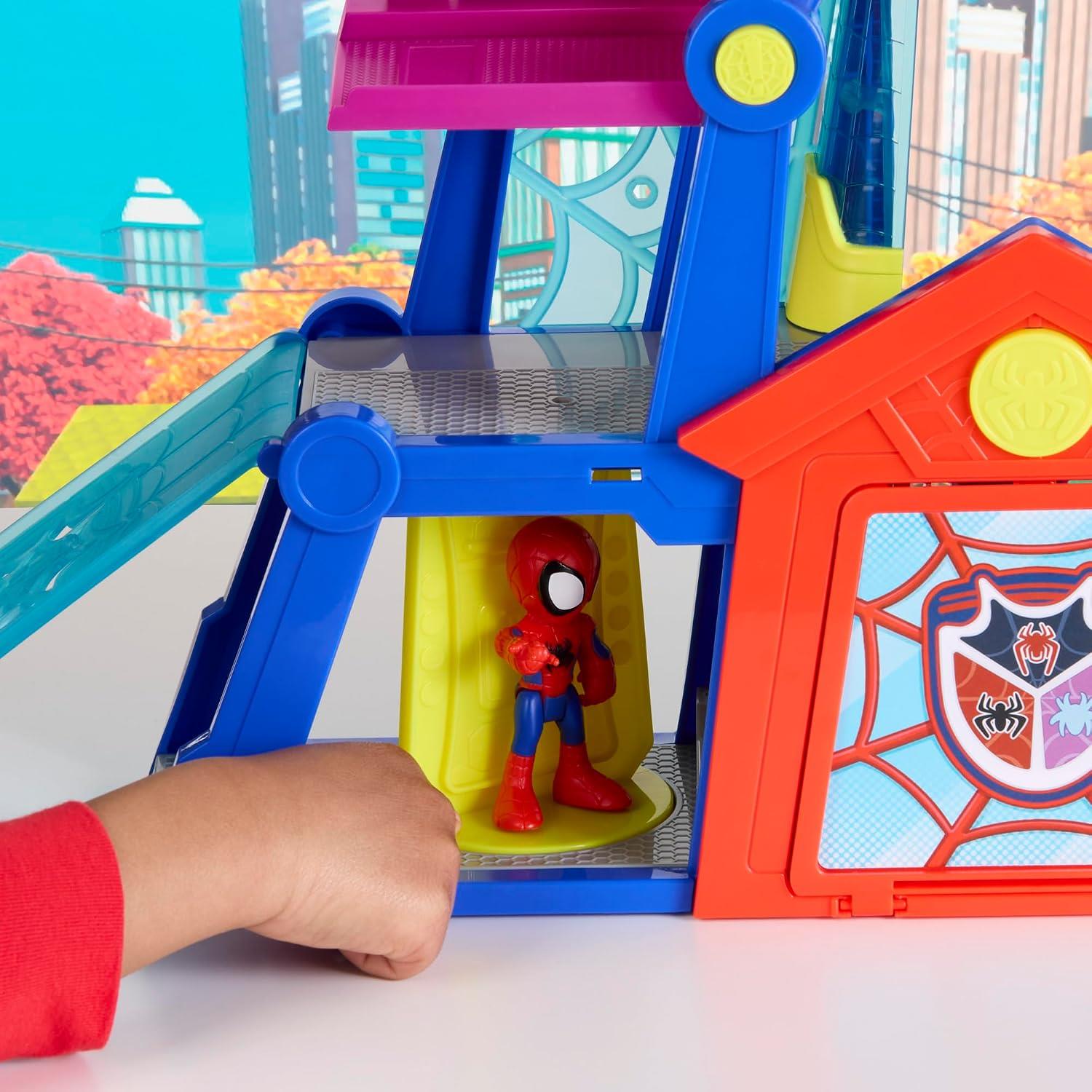 Marvel Spidey and his Amazing Friends Rescue-Webs Web-Quarters Playset