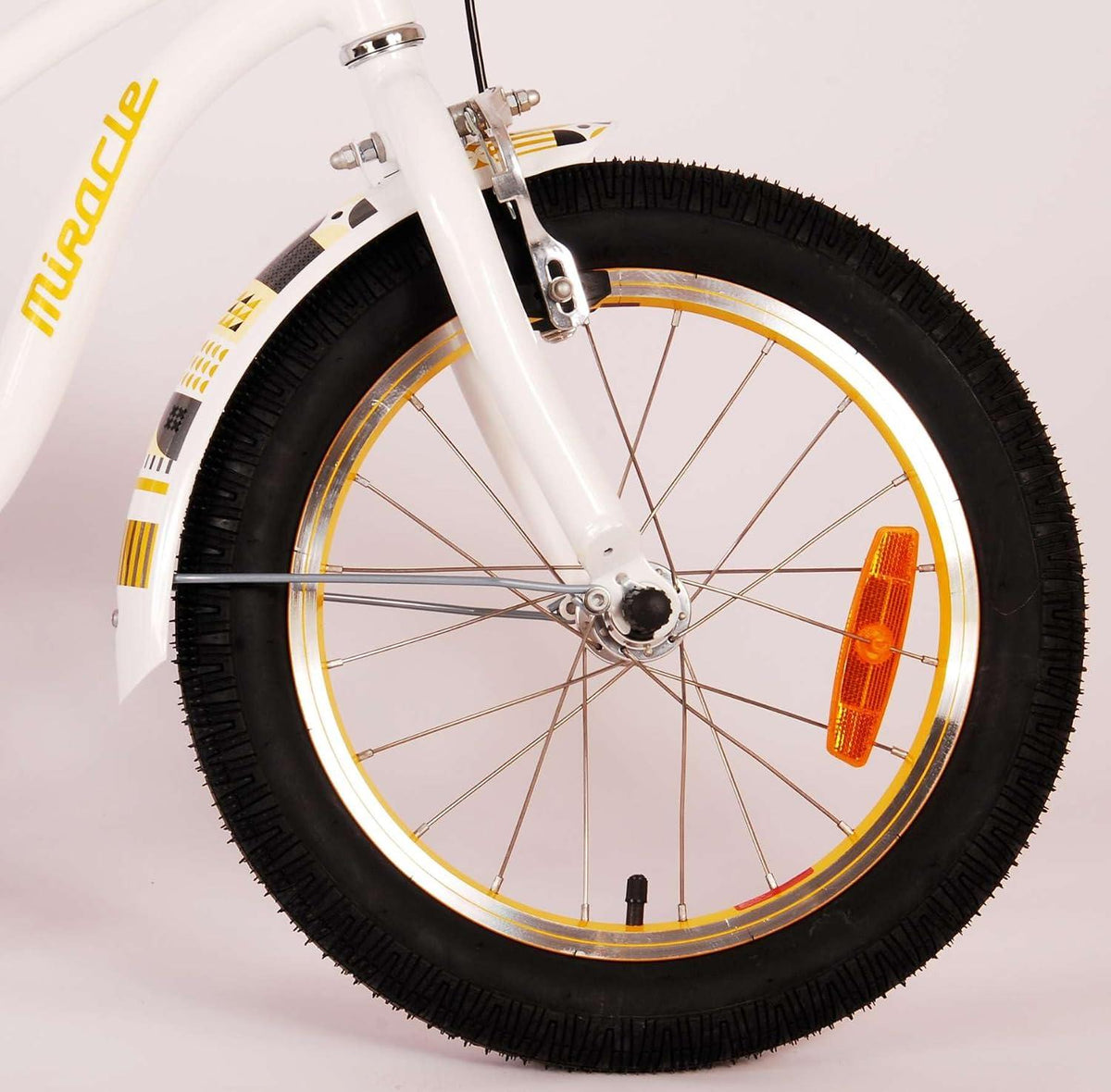 Volare Miracle Cruiser 16-Inch Girl's Bike - White