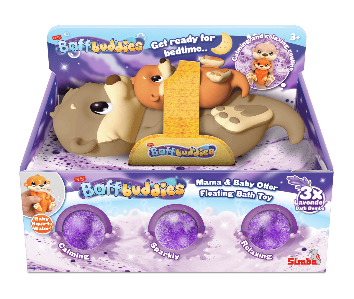 Zimpli Kids Baff Buddies Mama & Baby Otter Floating Bath Toy