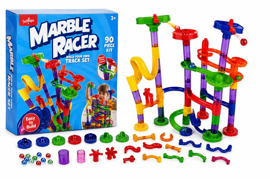 Toymania Marble Racer 90-Piece Track Set