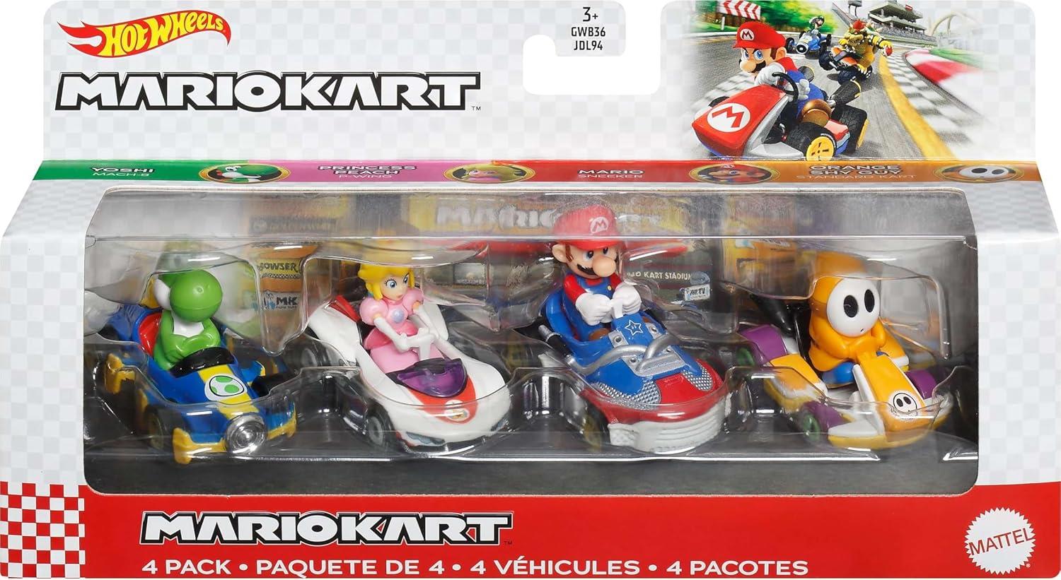 Hot Wheels Die Cast Cars 4 Pack Assortment