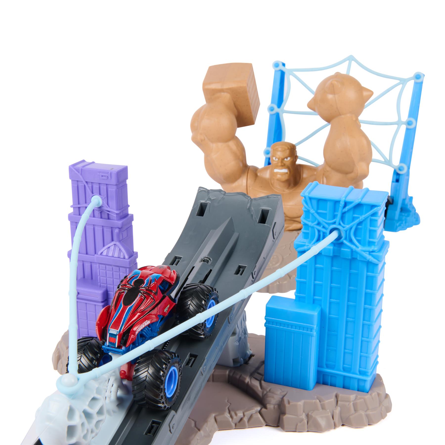 Marvel Spiderman Monster Jam 1:64 Playset