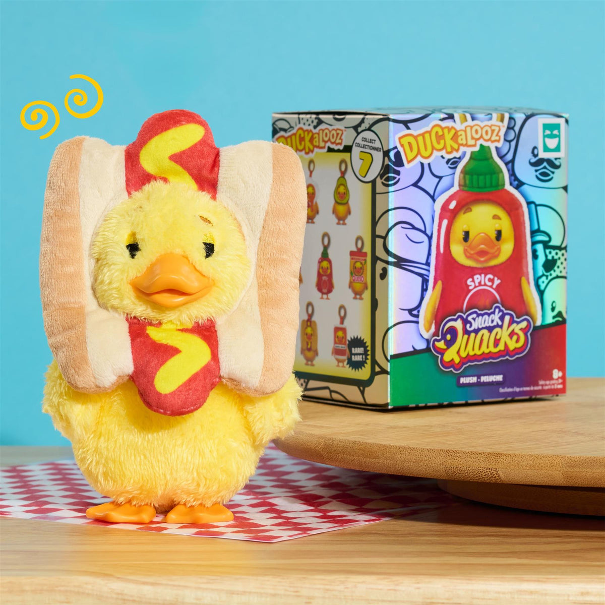 Duckalooz Snack Quack Clip-On Plush Duck Assortment