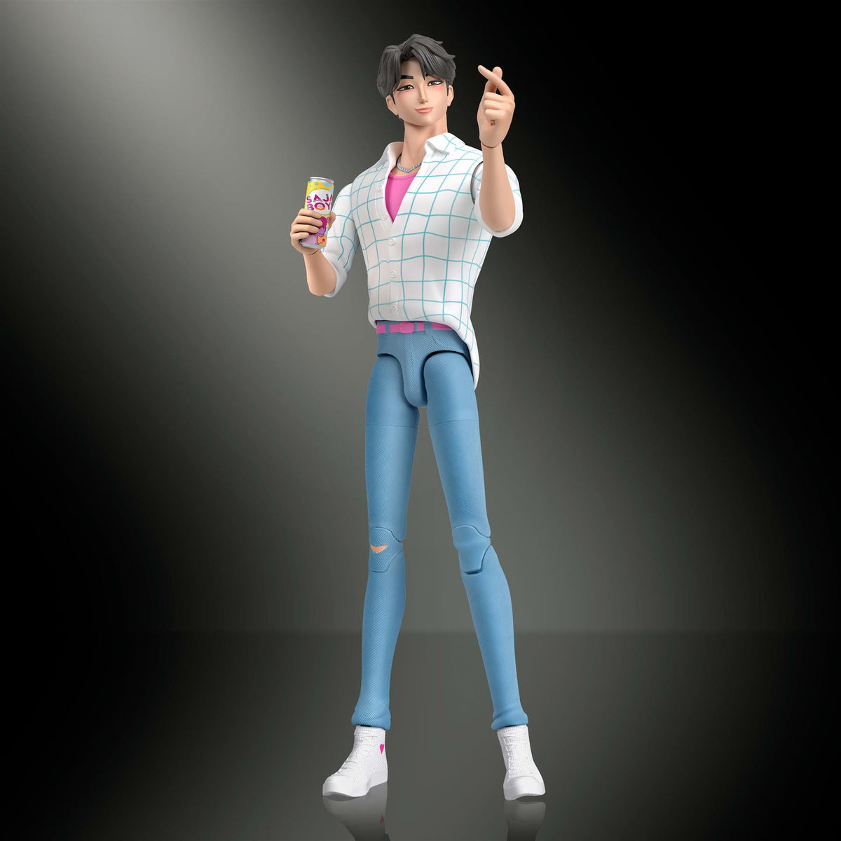 K-POP Demon Hunters Doll - Saja Boys Jinu “Soda Pop" Collectible Action Figure