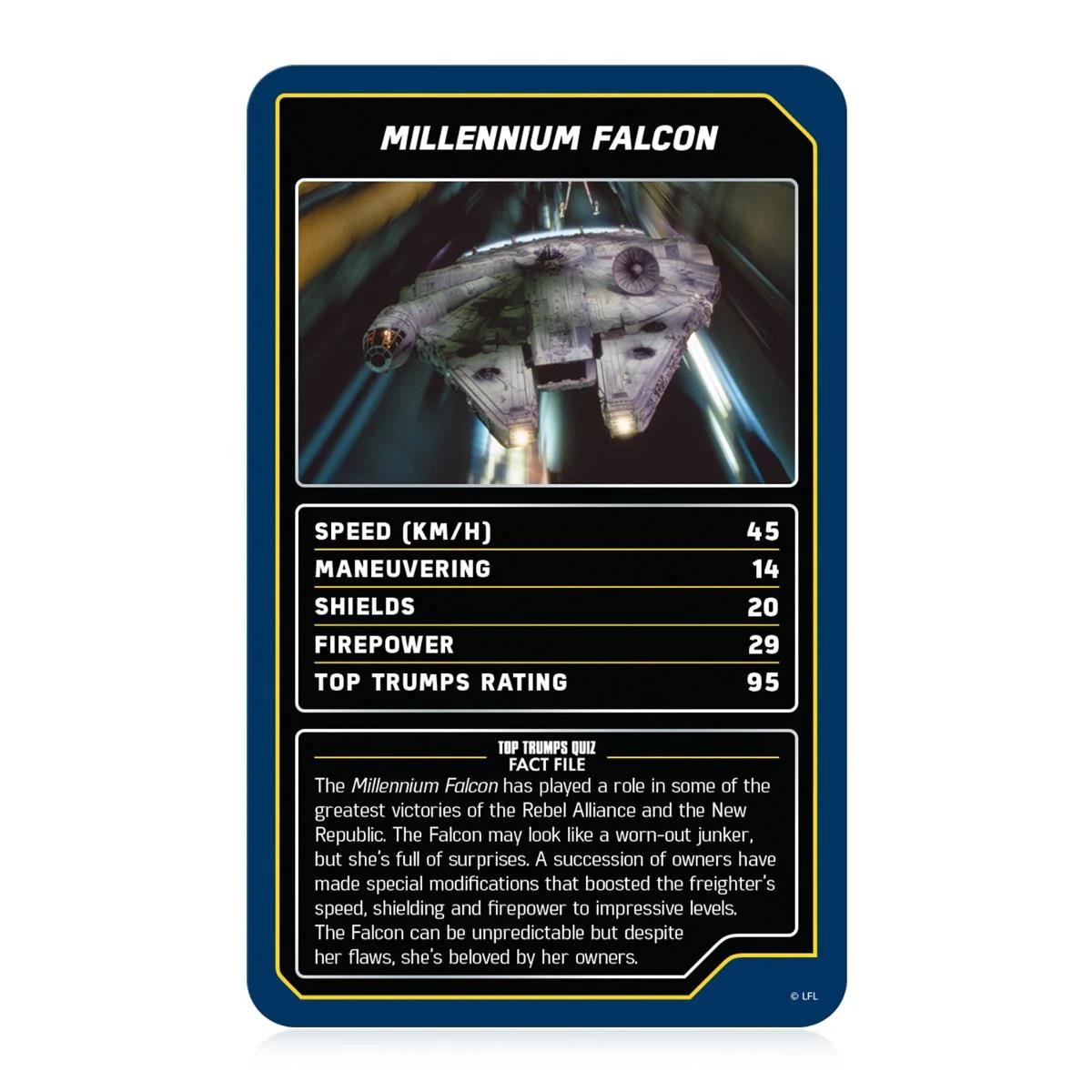 Top Trumps Star Wars Starships Card Game