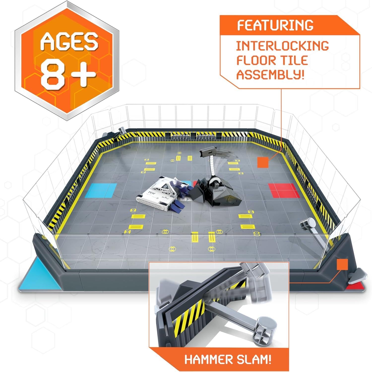 Hexbots BattleBots Arena Bite Force & Blacksmith RC Robot Set