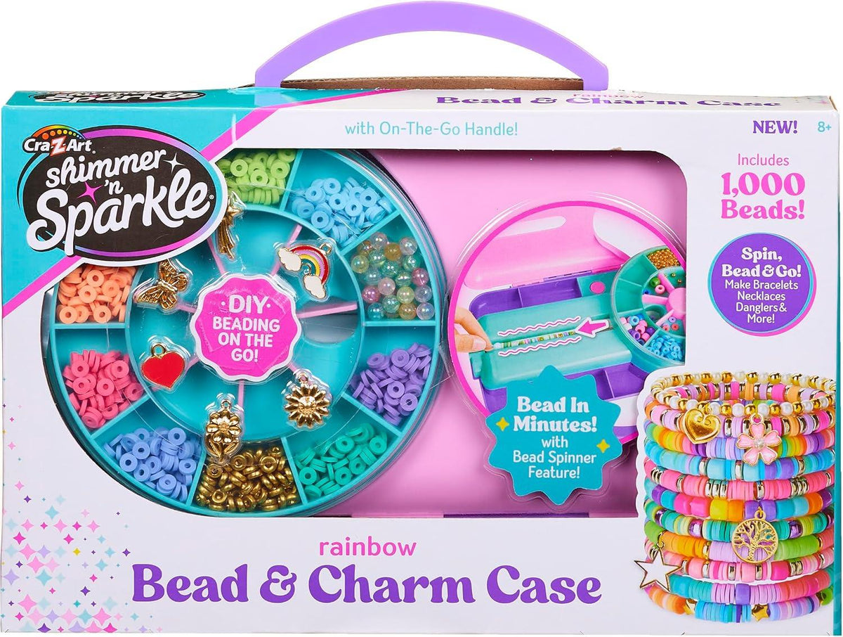 Shimmer 'n Sparkle Rainbow Bead & Charm Case