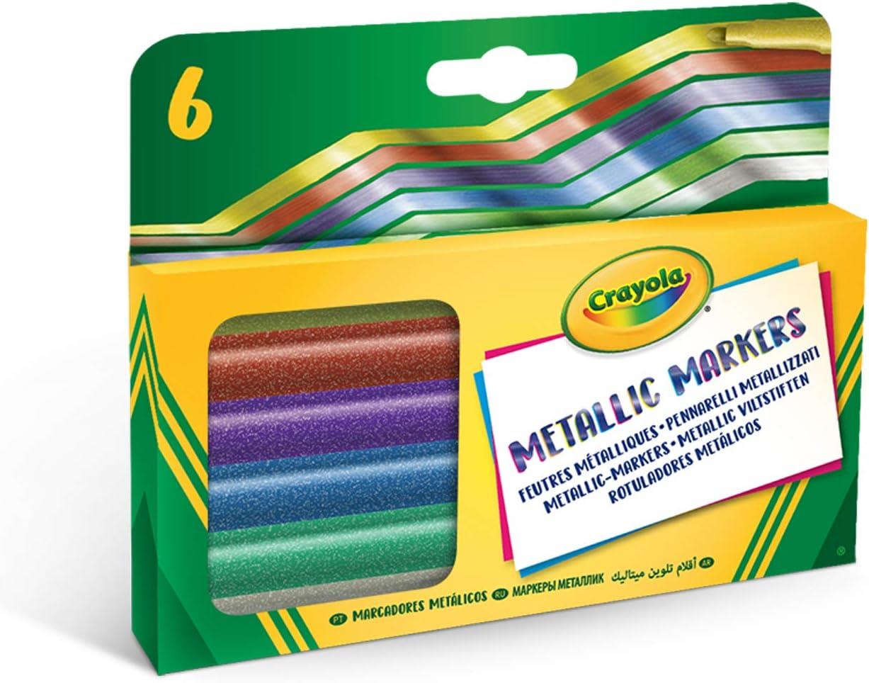 Crayola 6 Assorted Metallic Markers