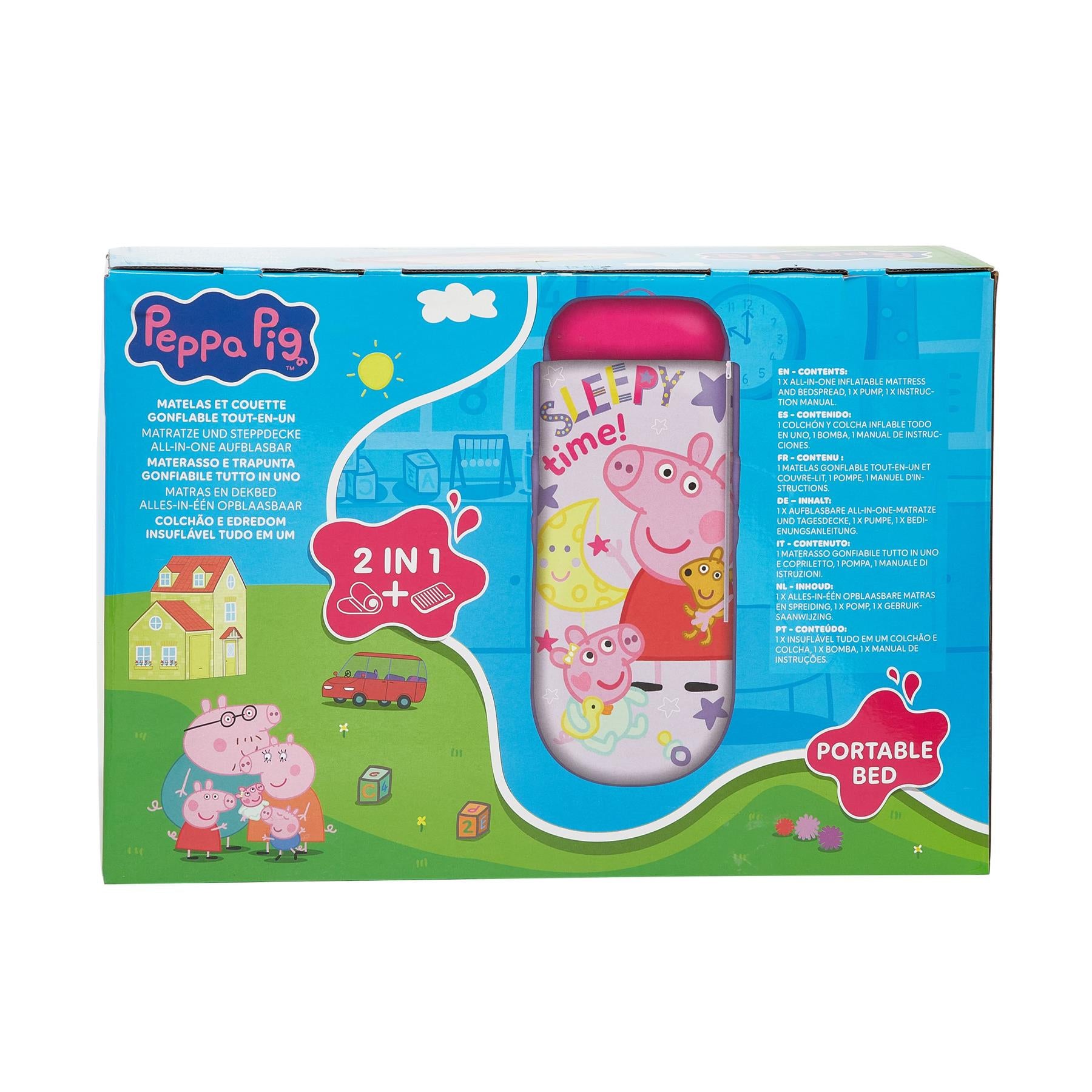 Peppa Pig All in 1 Inflatable Portable Bed