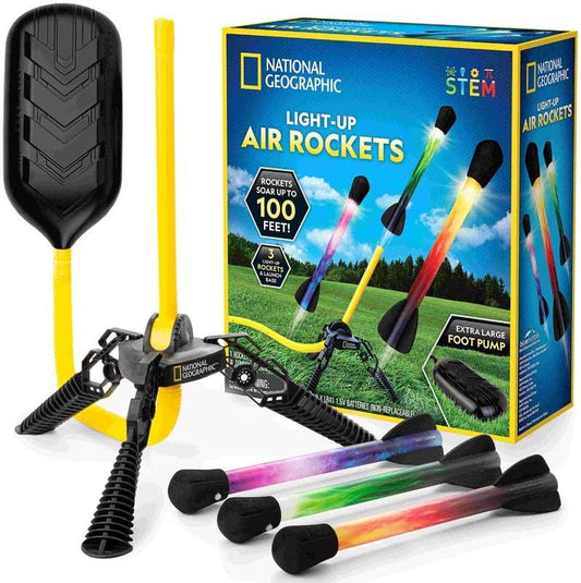 National Geographic Light-Up Air Rocket
