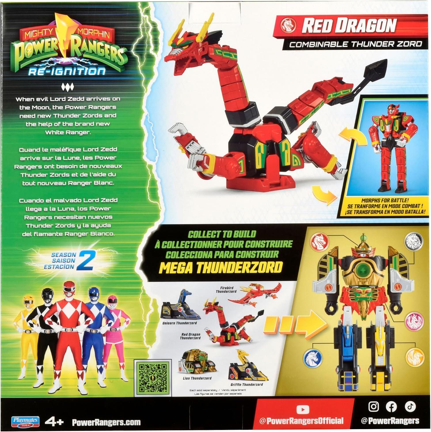 Power Rangers Mighty Morphin Zord Action Figure - Red Dragon