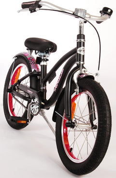 Volare Miracle Cruiser 16-Inch Girl's Bike - Matte Black