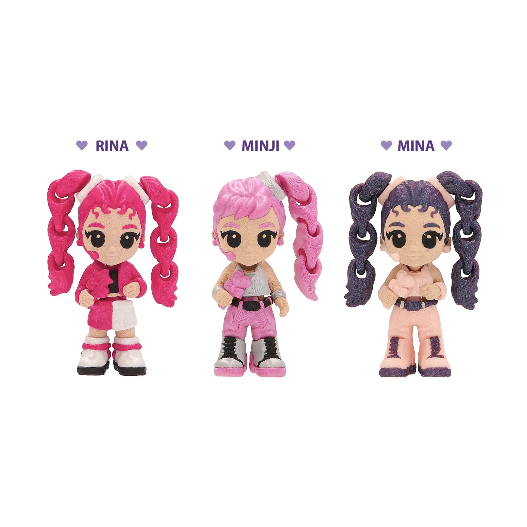 Palz 3D K-POP Idols 3-Pack Figure Assorted Set