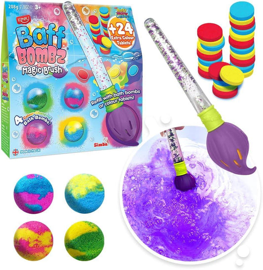 Zimpli Baff Bombz Magic Brush and Baff Water Colours