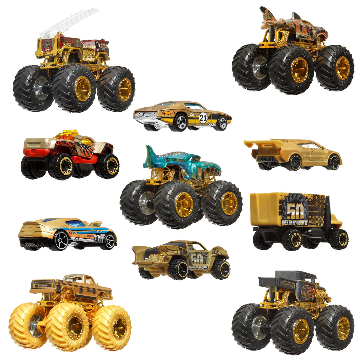 Hot Wheels Monster Trucks Trophy Champions Collection