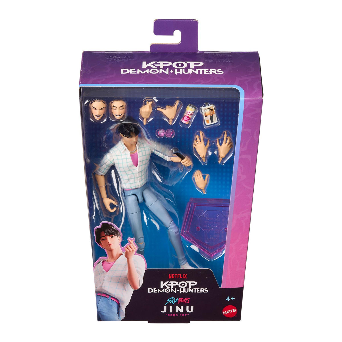 K-POP Demon Hunters Doll - Saja Boys Jinu “Soda Pop" Collectible Action Figure