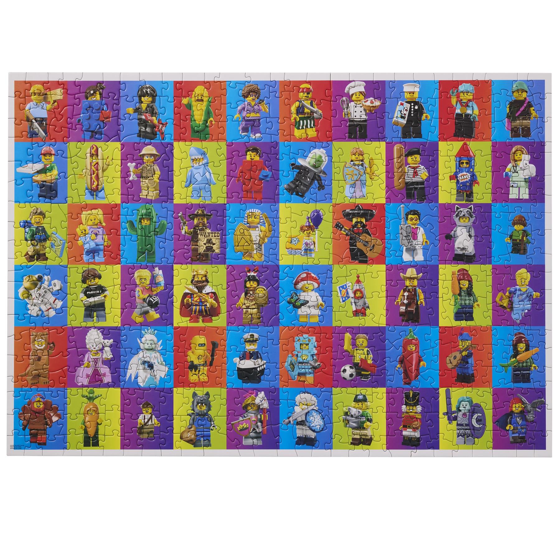 LEGO Minifigures 500-Piece Assorted Collage Jigsaw Puzzle