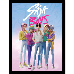 K-POP Demon Hunters SAJA Boys Framed Collector Print