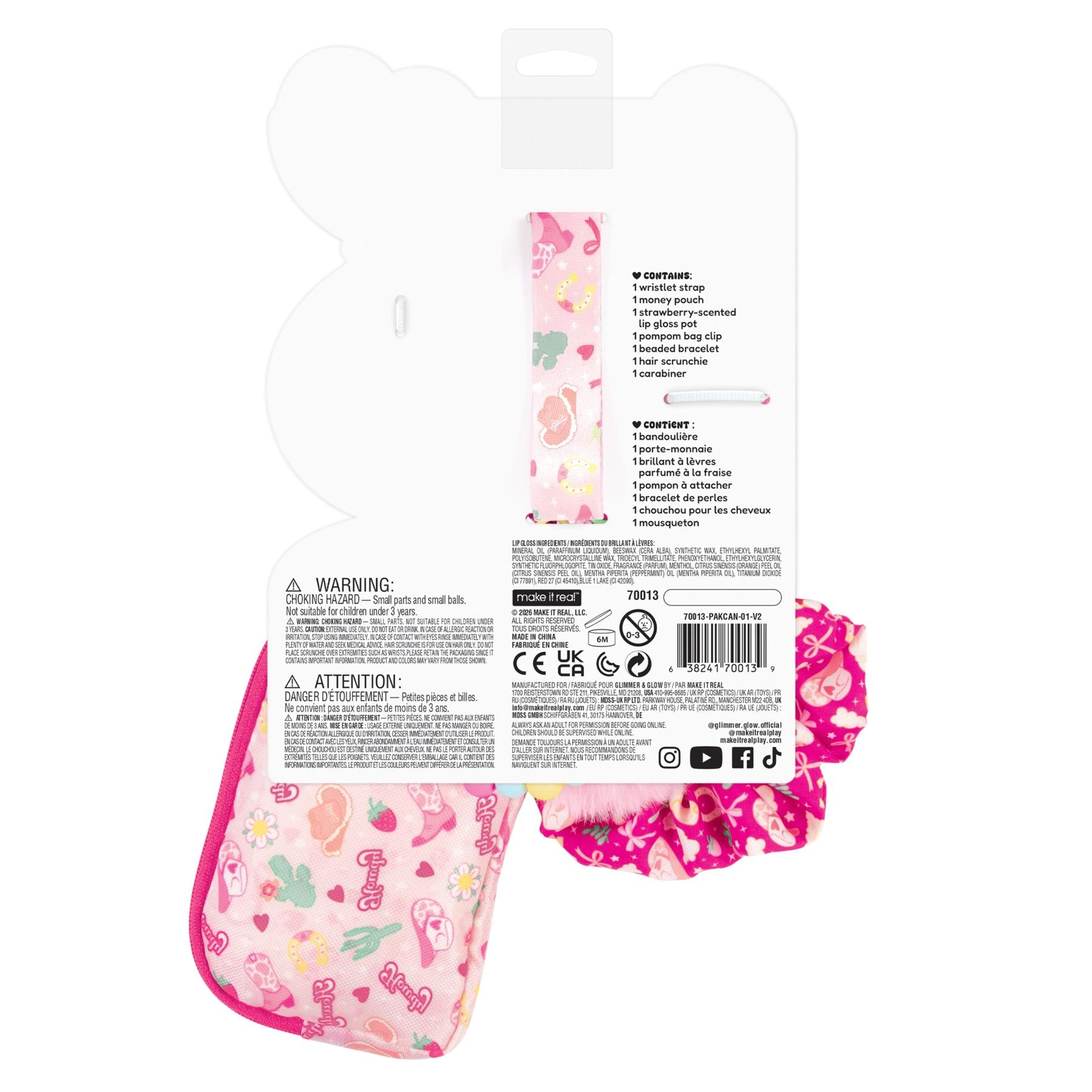 Make It Real Glimmer & Glow All My Faves Wristlet