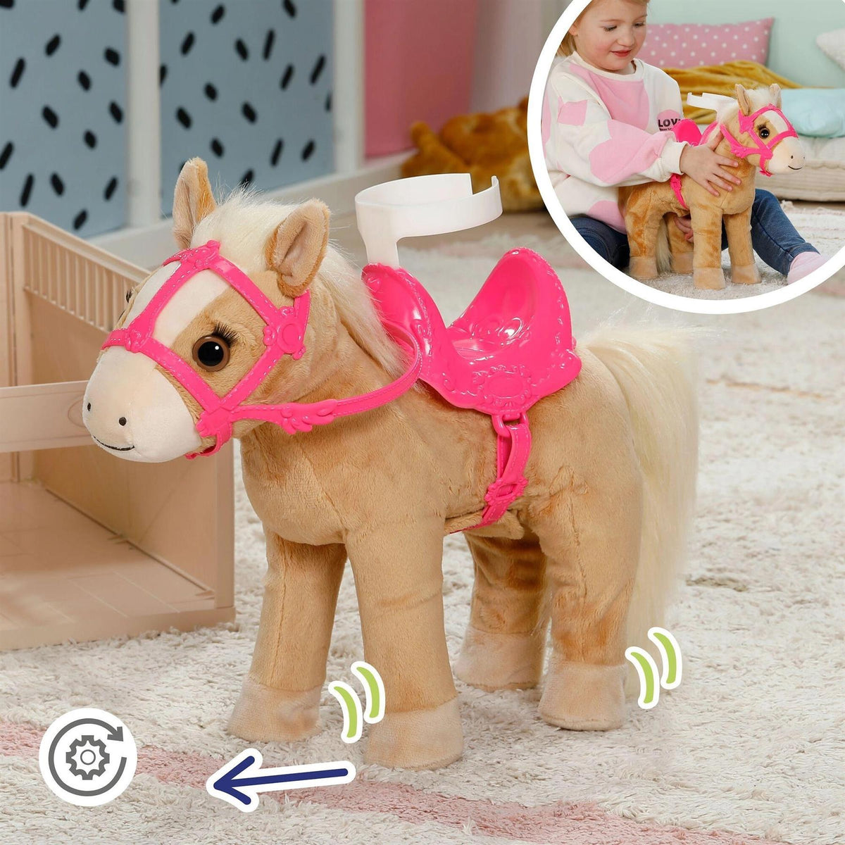 BABY born My Horse Cutie with Stable