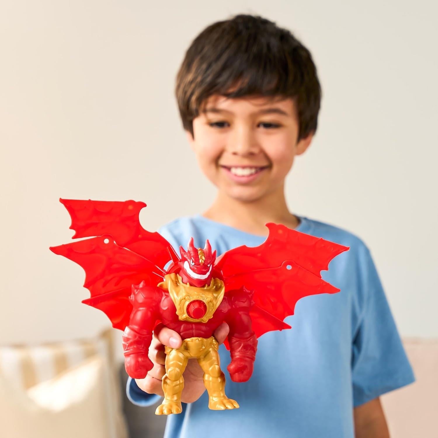 Goo Jit Zu Battlewing 8.5-Inch Stretchy Action Figure - Blazagon