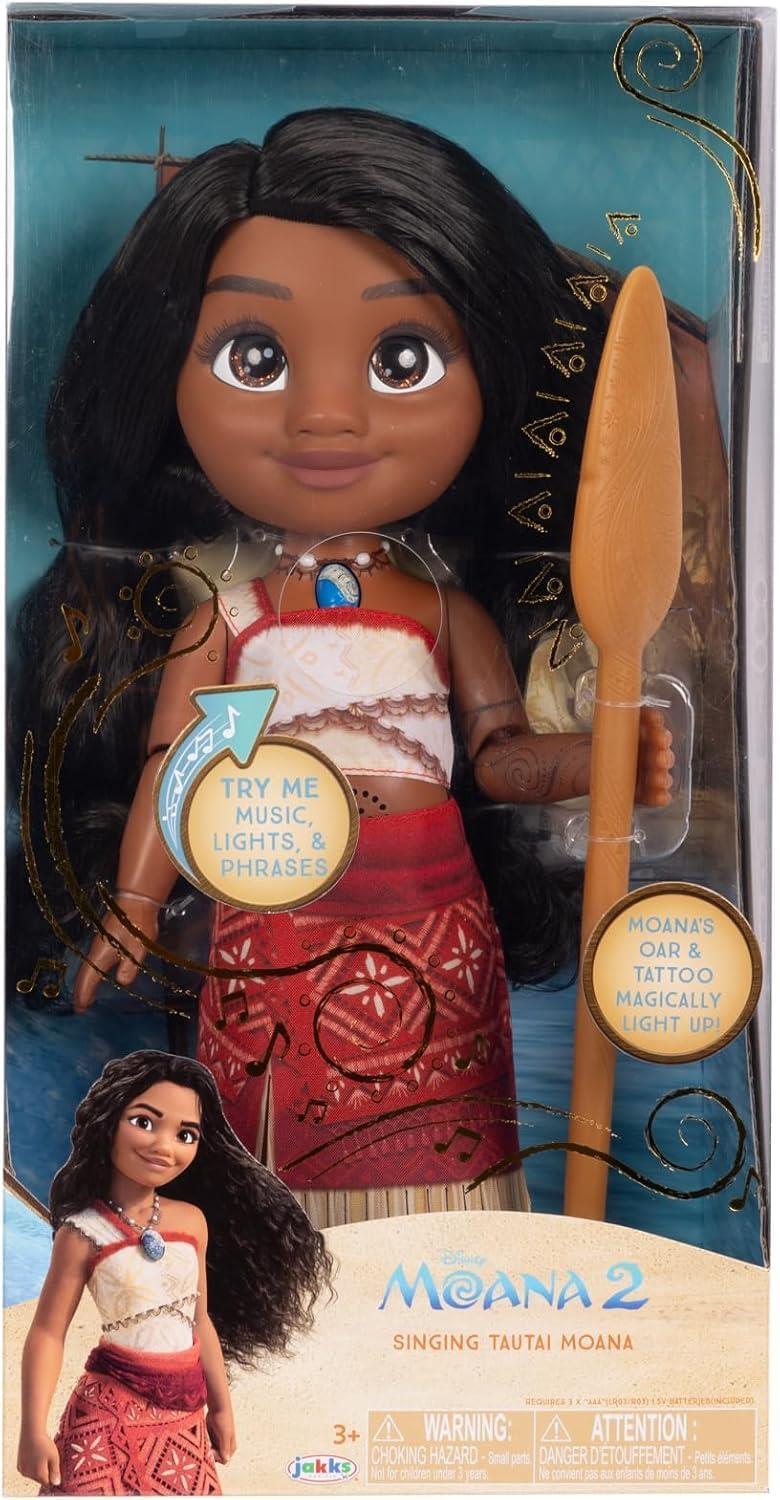 Disney Moana 2 Singing Doll with Light- Up Oar - Moana