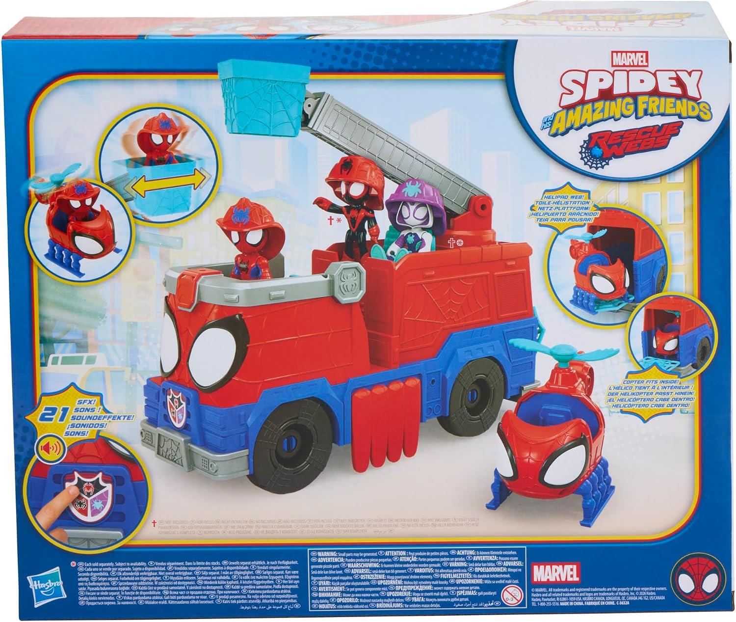 Marvel Spidey and his Amazing Friends Rescue-Webs Fire Engine