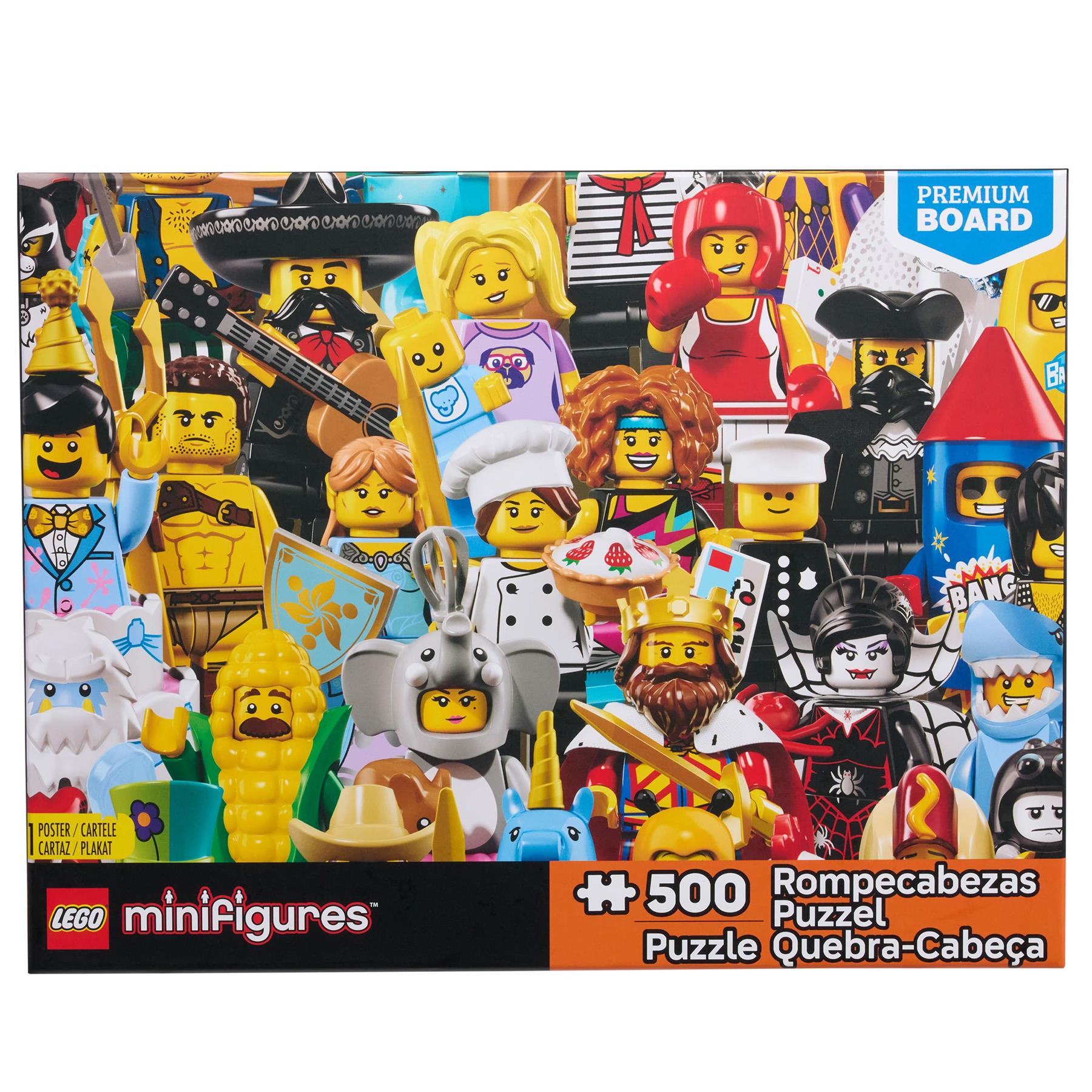 LEGO Minifigures 500-Piece Assorted Collage Jigsaw Puzzle
